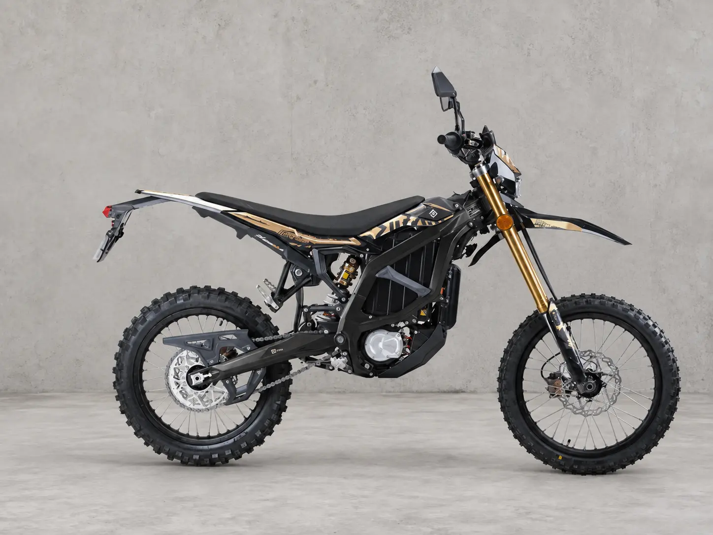 SurRon Ultra Bee electric motorcycle, sand gold